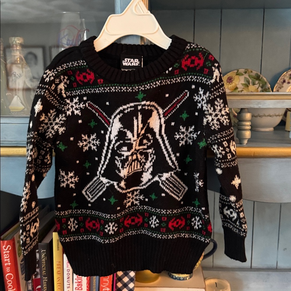 Star Wars Black and Red Crewneck Sweater - Picture 3 of 3